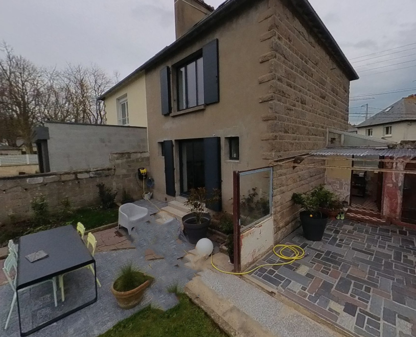 Photo avant extension de maison à Saint-malo – Salon de 18 m² par Ouest Extension