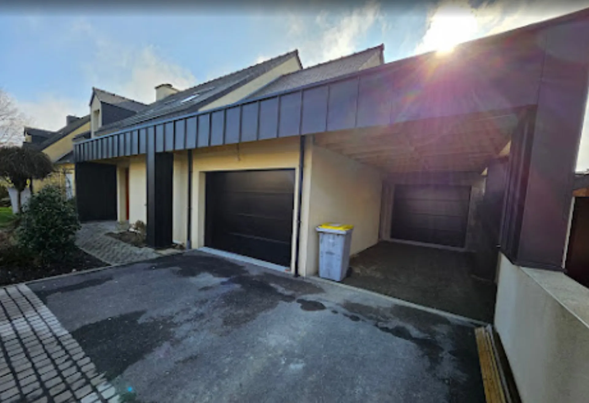 Photo après extension garage + carport à Montgermont – 45 m²