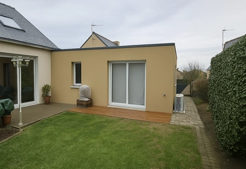 Après extension à Beaussais-sur-Mer – 29 m² livrée par Ouest Extension