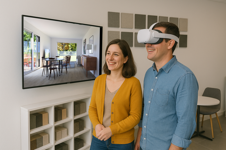 Visite immersive extension maison 3D